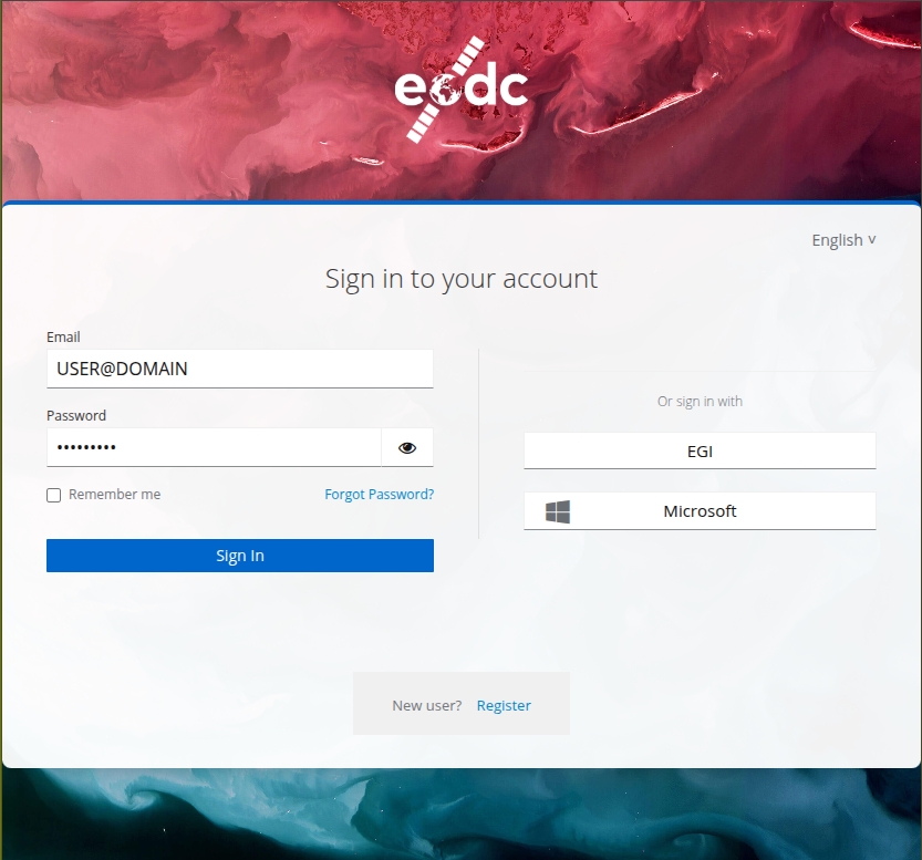 EODC account sign-in