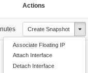Actions menu - Associate Floating IP